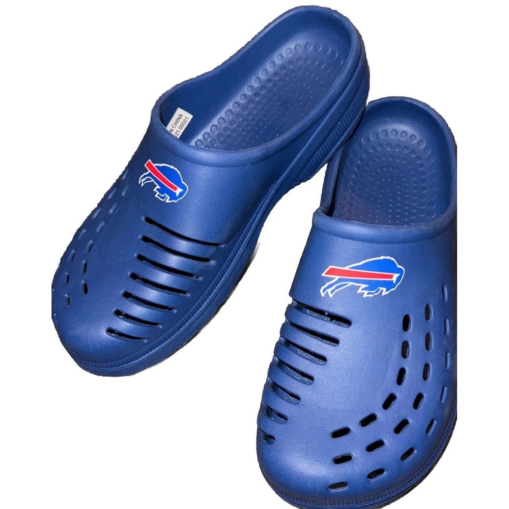 Foco Buffalo Bills Football Clogs Slip On Shoes Logo Comfort Men's Sz 7/8